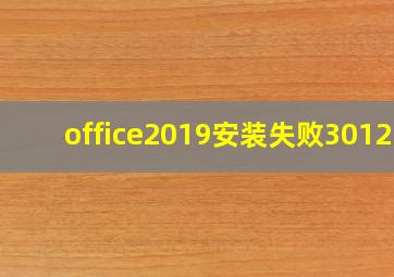 office2019安装失败30125