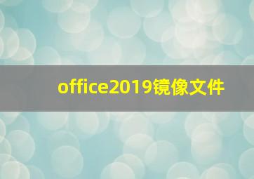 office2019镜像文件