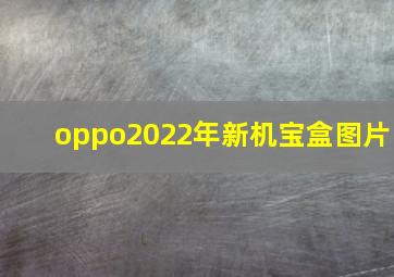 oppo2022年新机宝盒图片