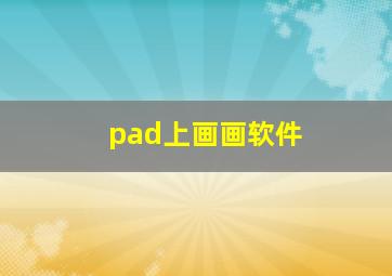 pad上画画软件