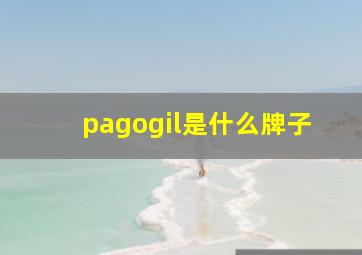 pagogil是什么牌子