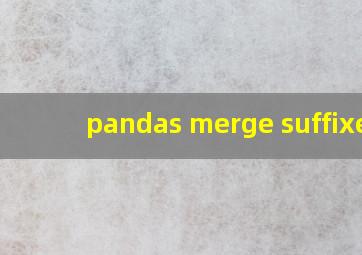 pandas merge suffixes