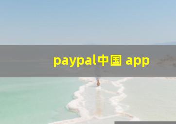 paypal中国 app