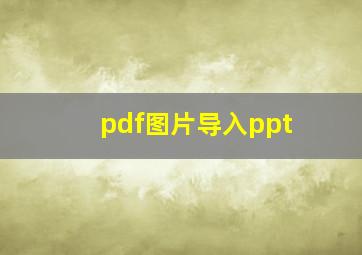 pdf图片导入ppt