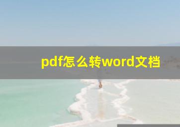 pdf怎么转word文档