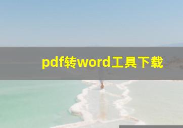 pdf转word工具下载