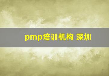 pmp培训机构 深圳