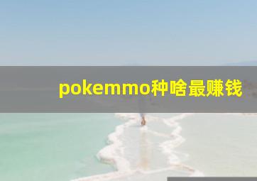 pokemmo种啥最赚钱