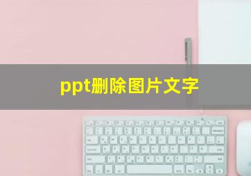 ppt删除图片文字