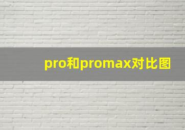 pro和promax对比图