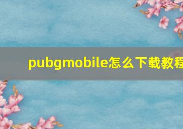 pubgmobile怎么下载教程