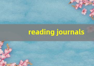 reading journals