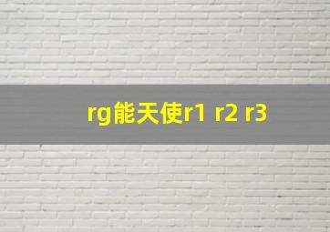 rg能天使r1 r2 r3