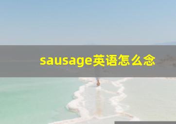 sausage英语怎么念