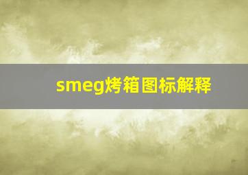 smeg烤箱图标解释