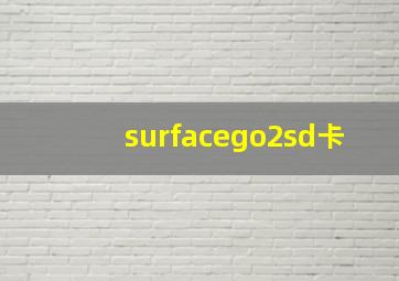 surfacego2sd卡