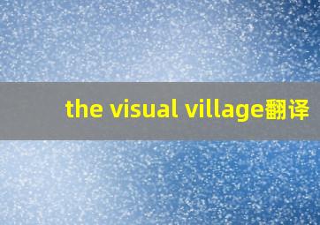 the visual village翻译