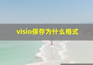 visio保存为什么格式