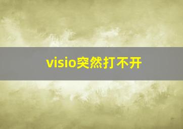 visio突然打不开