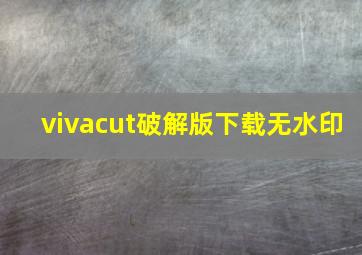 vivacut破解版下载无水印