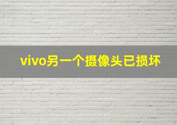 vivo另一个摄像头已损坏