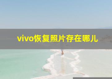 vivo恢复照片存在哪儿