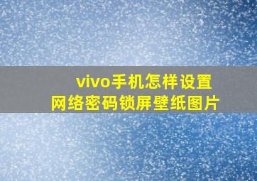 vivo手机怎样设置网络密码锁屏壁纸图片