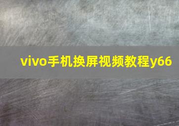 vivo手机换屏视频教程y66