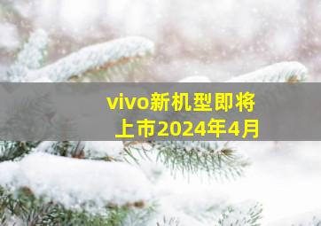 vivo新机型即将上市2024年4月