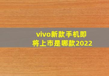 vivo新款手机即将上市是哪款2022