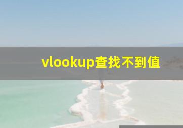 vlookup查找不到值