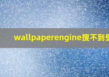 wallpaperengine搜不到壁纸