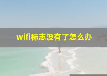 wifi标志没有了怎么办