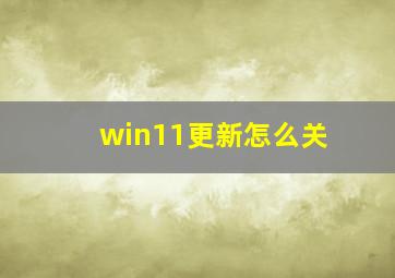 win11更新怎么关