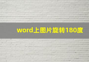 word上图片旋转180度