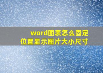 word图表怎么固定位置显示图片大小尺寸