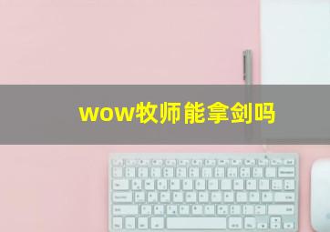 wow牧师能拿剑吗