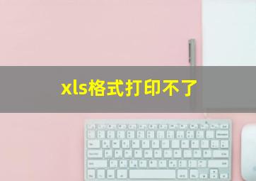 xls格式打印不了