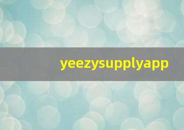 yeezysupplyapp